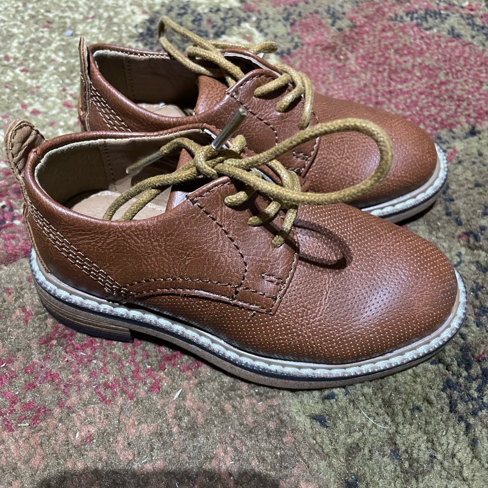 Like New Toddler Cognac‎ Robert David Panama Dress Shoe Size 5